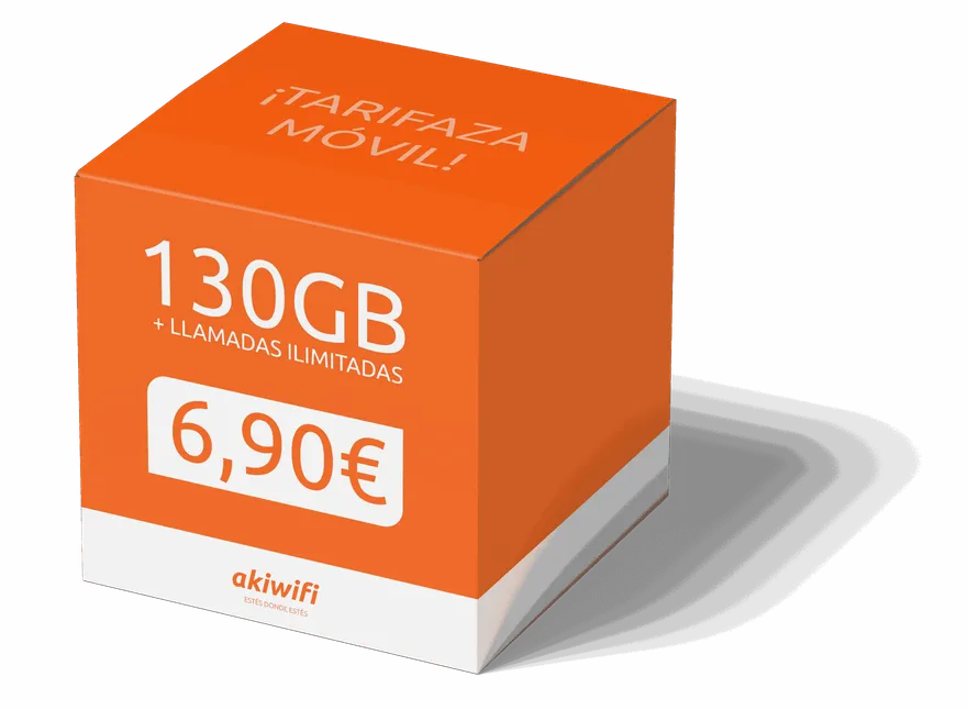 Tarifa móvil Akiwifi 130GB con llamadas ilimitadas por 6,90€
